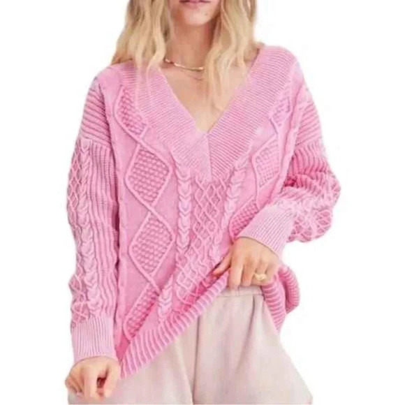 Aerie Chunky Cableknit Oversized Knit Sweater - Picture 2 of 7